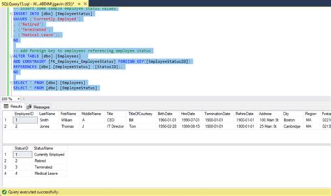 How delete column in sql