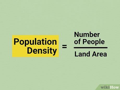 How density of population is calculated