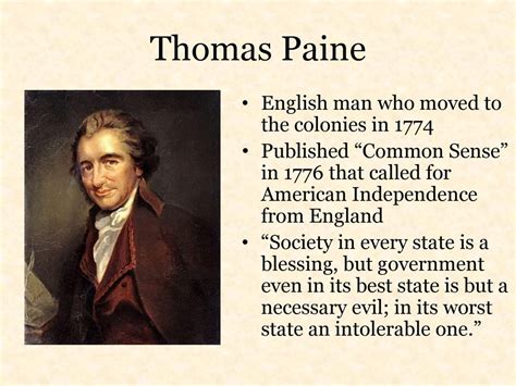 How did Thomas Paine influence the colonists? - KnowledgeBurrow