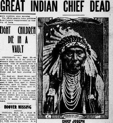 How did chief joseph die