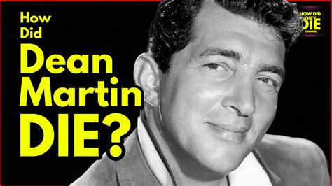 How did dean martin die