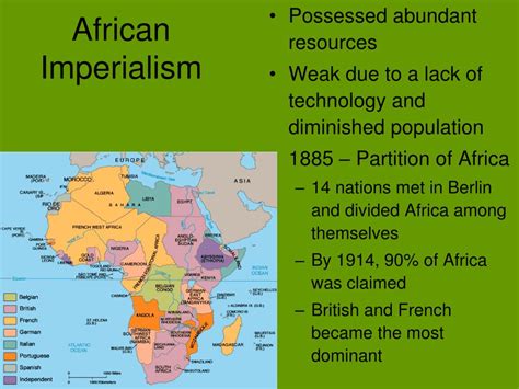 How did imperialism affect africa.  How did Asian and African societies react ...
