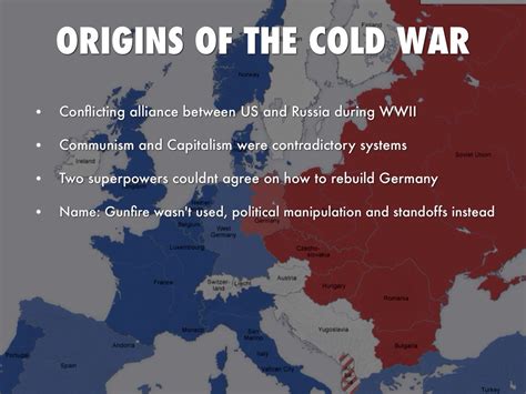 The Cold War. After World War II, the United States and its allies