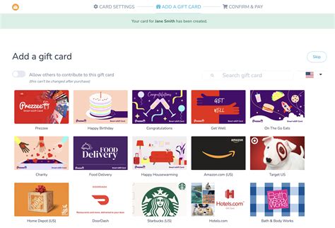 How do I add a gift card and sell it to customers