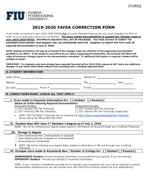 How do I correct my FAFSA - Federal Student Aid