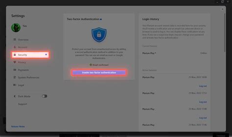 How do I enable and activate two-factor authentication  Plarium.