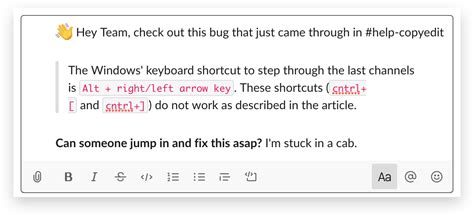 How do I escape formatting characters in Slack?