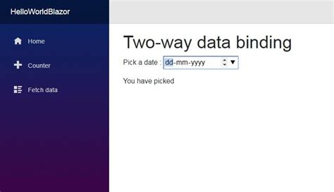 How do I get two-way binding in Blazor with the Select