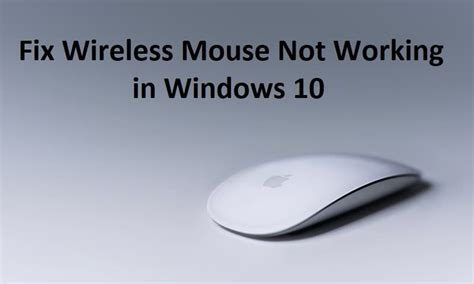 How do I remove a wireless mouse in Windows 10?