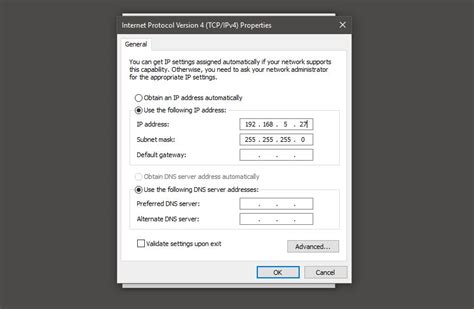 How do I set the IP address manually in console mode?