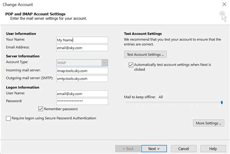 How do I set up my sky e-mail account - Microsoft Community