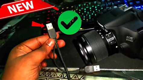 How do I use a USB cable to connect the camera to a  Canon.