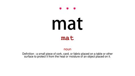 How do You Pronounce mat