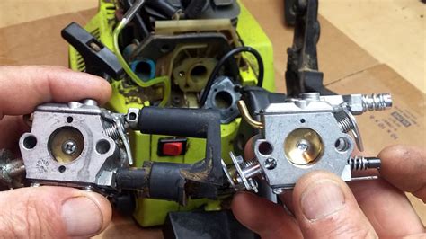 How do i adjust the carburetor on craftsman chainsaw. Turn the screw clockwise one-quarter turn. Adjust the "H" screw in between these two noted positions. These positions are the lean and rich drop-offs, respectively. Listen very carefully to the engine for the best reponse to the throttle, indicating the mixture is neither too rich nor too lean. 