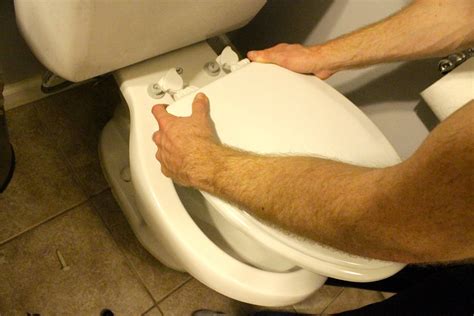 How do i change a toilet. Set the tank onto the toilet bowl and screw it in place. Turn the tank right side up and fit it over the bowl, so the bolts slide right into the … 