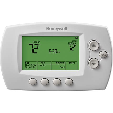 How do i connect honeywell thermostat to wifi. Here is the procedure for the Honeywell RTH8580WF. Touch the setup button on the screen. There are 5 blank buttons at the bottom centre of the screen. Hold the middle one for 5 seconds. Some numbers come up on the screen. On the left set, scroll to 0860. Then change 1 to 0 on the right. Press Done on the bottom left. 