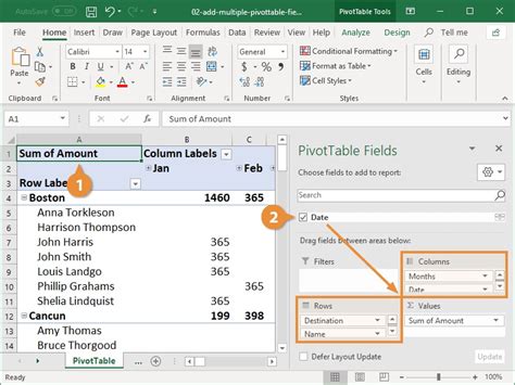 How do i create a pivot table in excel. Add fields to a PivotTable. Copy fields in a PivotTable. Rearrange fields in a PivotTable. Remove fields from a PivotTable. Change the layout of columns, rows, and subtotals. Change … 