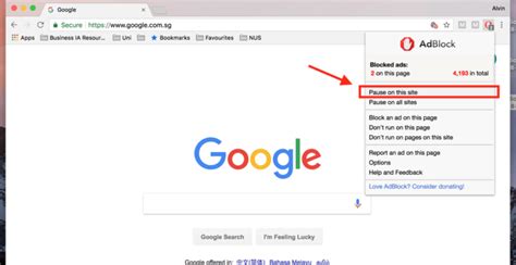How do i disable adblock in chrome
