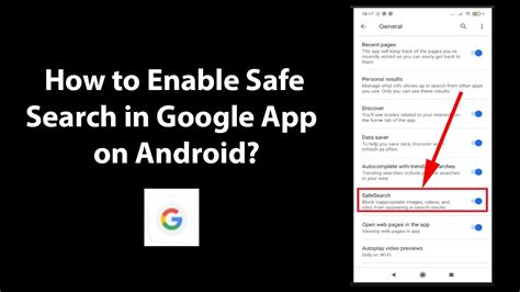 To enable or disable SafeSearch on Android or iOS, fire up 