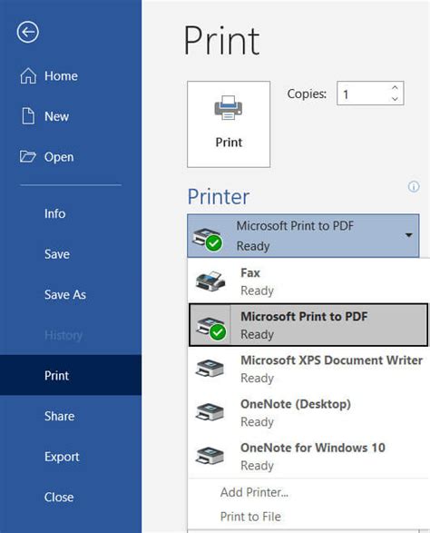 How do i get microsoft print to pdf on a windows 7 computer