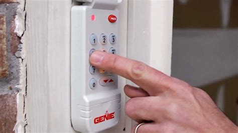 Find the learn or program (PGRM) button on your Genie garage door opener. Hold down the learn or program button until the small LED turns on. Release the PRGM or Learn button and the larger LED light will begin to blink. Press the HomeLink button, that you would like to operate your Genie garage door opener 3 times (hold each press for one second).. 