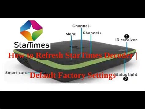 How do i reset my startimes decoder pin.  4.  2 Read More Read more about ...
