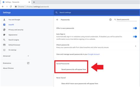 How do i save passwords in chrome