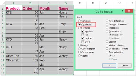How do i select all in excel