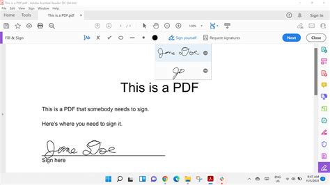 How do i sign a pdf. The Fill & Sign tool, powered by Adobe Acrobat Sign, makes it easy to sign documents and forms. Just open any PDF file, sign by typing or drawing your signature, or using an image. Using the Adobe Acrobat Reader mobile app, you can do the same tasks on your iOS or Android devices too. 