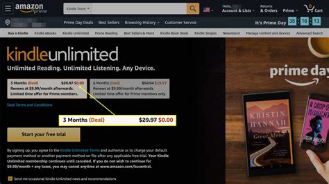 How do i sign up for kindle unlimited. Go to Amazon’s Kindle Unlimited Gift Landing Page. Select a membership duration (6, 12, or 24 months) and make sure “This is a gift” is checked at the bottom of the page. Click the orange button to add the gift to your cart. Click “Proceed to checkout” on the purchase notification page that appears next. You’ll then be taken to a ... 