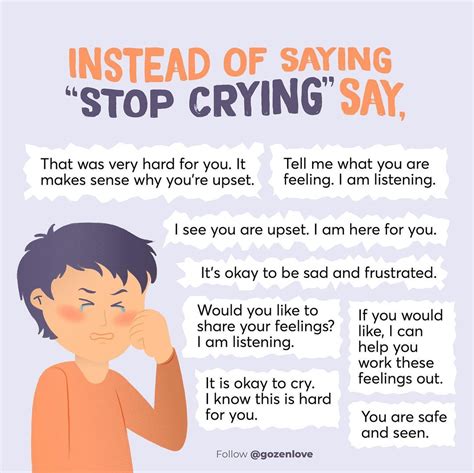 How do i stop crying. Jun 14, 2023 · It wasn’t until a few years ago that a conversation at his father-in-law’s funeral brought up a possible solution. “My sister-in-law told me if you clench your butt cheeks when you feel the urge to cry, it stops it from happening.”. When he first heard this idea, Bob didn’t think it would work. He tried it anyway. 