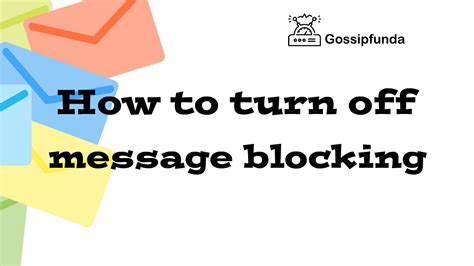 How do i turn message blocking off. Read More. How to Remove Message Blocking Is Active on Android/iPhone? Method 1: Remove the Contact Number from the Blacklist. On your … 