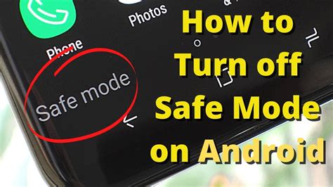 How do i turn off safe mode on an android. Switch off your phone normally. Hold down the Power button until the manufacturer’s logo appears on the screen. Now, this step varies for different devices. For some models, holding down the volume down … 