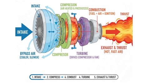 How do modern airplane engines work