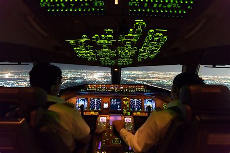 How do pilots navigate at night