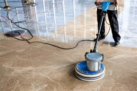 How do professionals polish marble