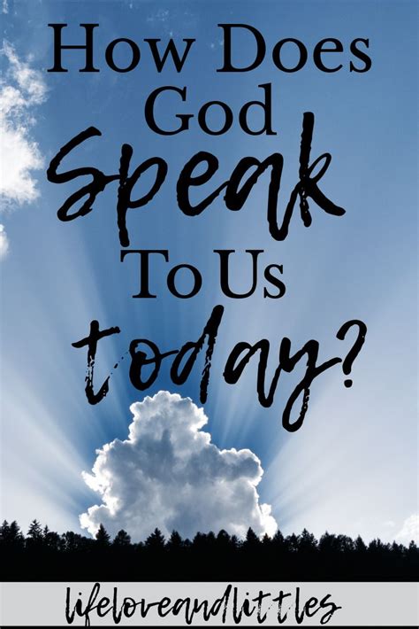 How do we speak to god. God speaks to people today through His Word, which will not return void (Isaiah 55:11; 2 Timothy 3:16-17). The Bible contains everything we need to know to be saved and live the Christian life (2 Peter 1:3). God speaks to His people every time we read the Word, hear it read, or preached (1 Thessalonians 2:13). Today, if you want to hear … 