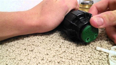 How do you adjust an orbit sprinkler head. This video shows the quick and easy way to replace a nozzle on an Orbit mid-level gear drive sprinkler. Takes just minutes and requires only a flathead screw... 