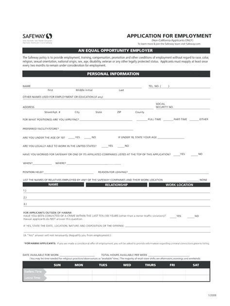 http://www.job-applications.com/safeway-application/ Learn how to apply for a job at the Safeway. Fill out the Safeway application with the help of Job-Appl.... 