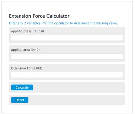 How do you calculate extension from force and length?