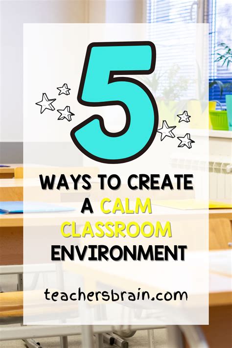 How do you create a calm environment