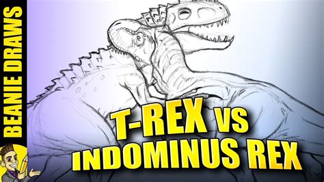 How do you draw Indominus Rex vs T rex? Dependable