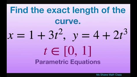 How do you find the length of the curve x=1+3t^2, …