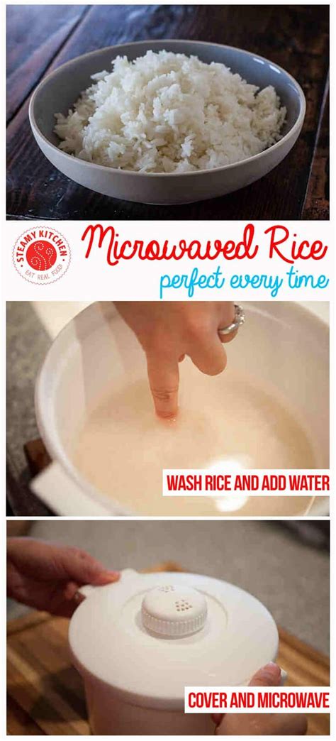 How do you finish cooking rice in the microwave?