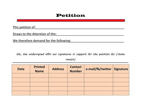 The matters raised in petitions vary from requests to change legislat