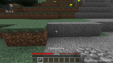 How do you get cobblestone in minecraft