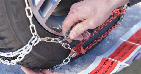 Learn how to install snow chains on a sedan with this easy tuto