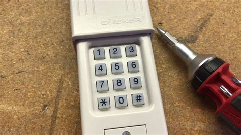 How do you program a clicker garage door keypad. First, locate the learn button on your garage door opener motor. Press and release the button, which will activate the programming mode. Within 30 seconds, press the button on your Clicker remote that you wish to program. The motor unit will emit two clicks to indicate that it has successfully recognized the remote. 