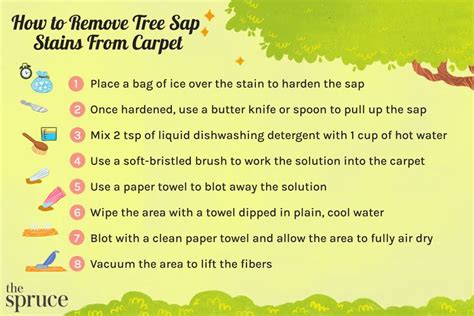 How do you remove tree sap from a carpet? - Answers