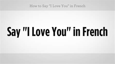 How do you say i love you in french. Things To Know About How do you say i love you in french. 
